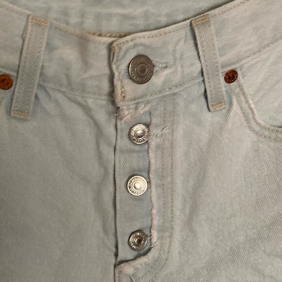 Levi’s Women’s 501 Denim Shorts Button Fly Ripped Distressed Jean Better Love 26 - Picture 7 of 16